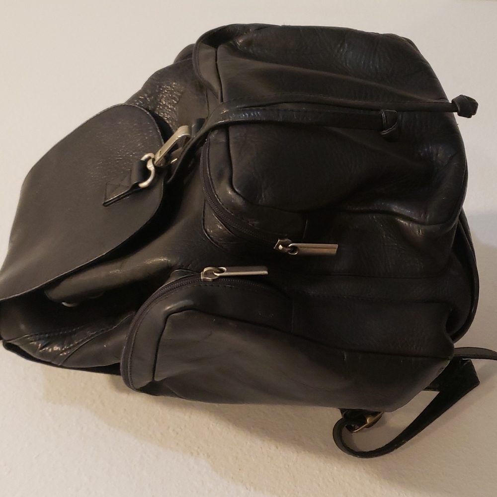 Genuine Leather Backpack Multi-Functional Elegant… - image 2